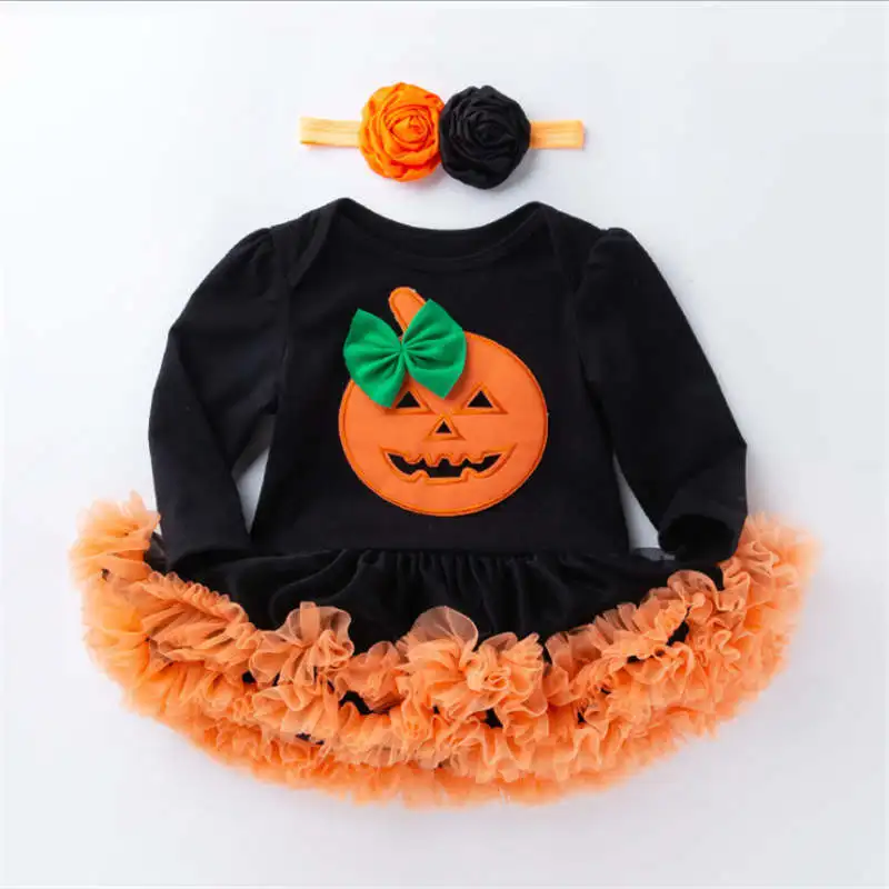 2pcs RD178 P Длинные рукава; Детский комбинезон для маленьких девочек кружева для новорожденных девочек, комплект для малыша, костюмы на Хэллоуин, для младенцев и детей ясельного возраста 4 шт./комплект из 3 предметов, 2 шт./компл - Цвет: 2pcs RD178 P