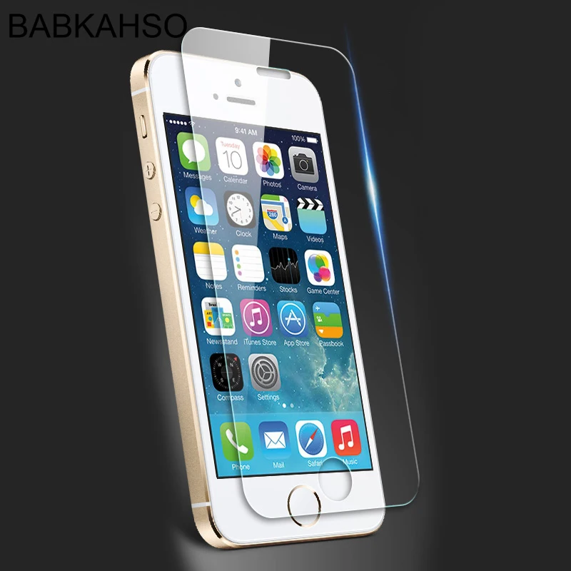 Небьющееся стекло 9H для Iphone 2 шт. стеклянная пластина с защитой от ударов 5 5C SE 5S
