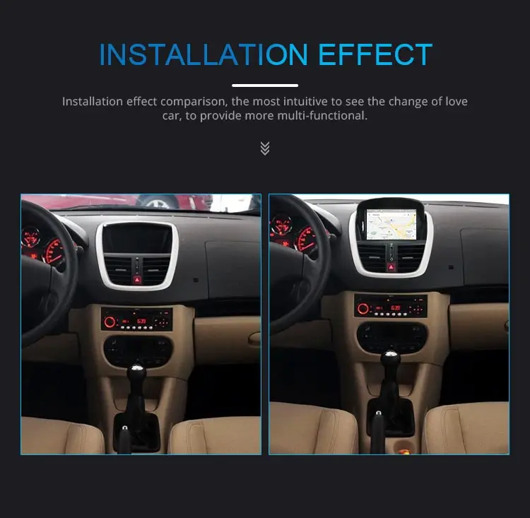 JDASTON Android 9,0 автомобильный dvd-плеер для peugeot 207 2007-2011 2012 2013 wifi Мультимедиа gps Навигация стерео 1Din Автомагнитола