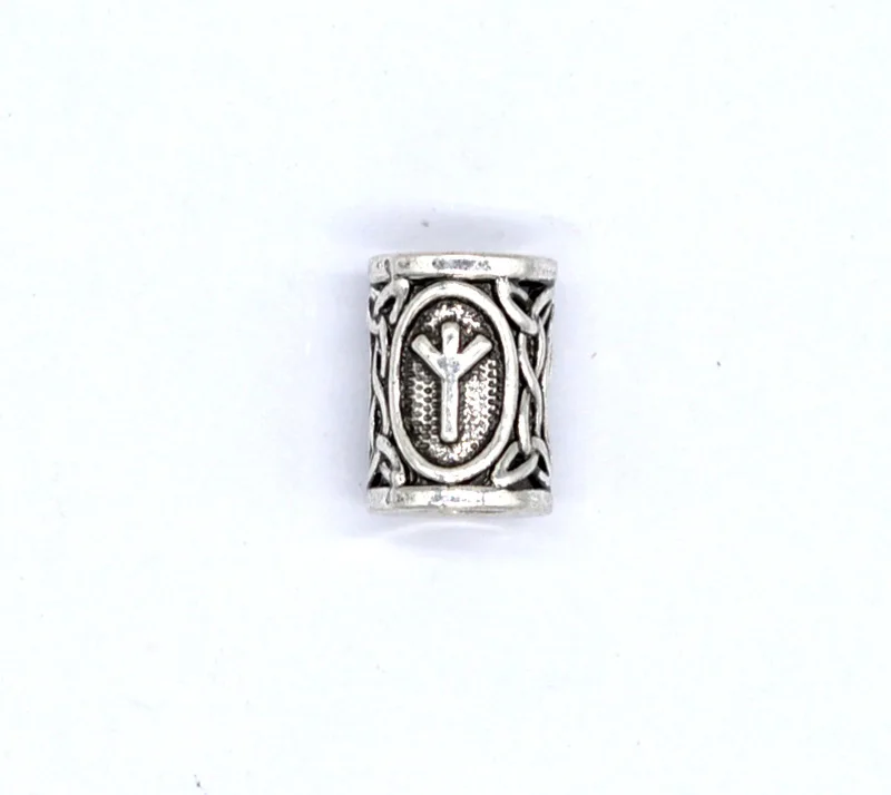 5 antique silver 5 шт./лот, античные бронзовые античные серебряные бусины в виде руны викингов, подвески для браслета, ожерелья или волос, настоящие фотографии - Цвет: 5 antique silver
