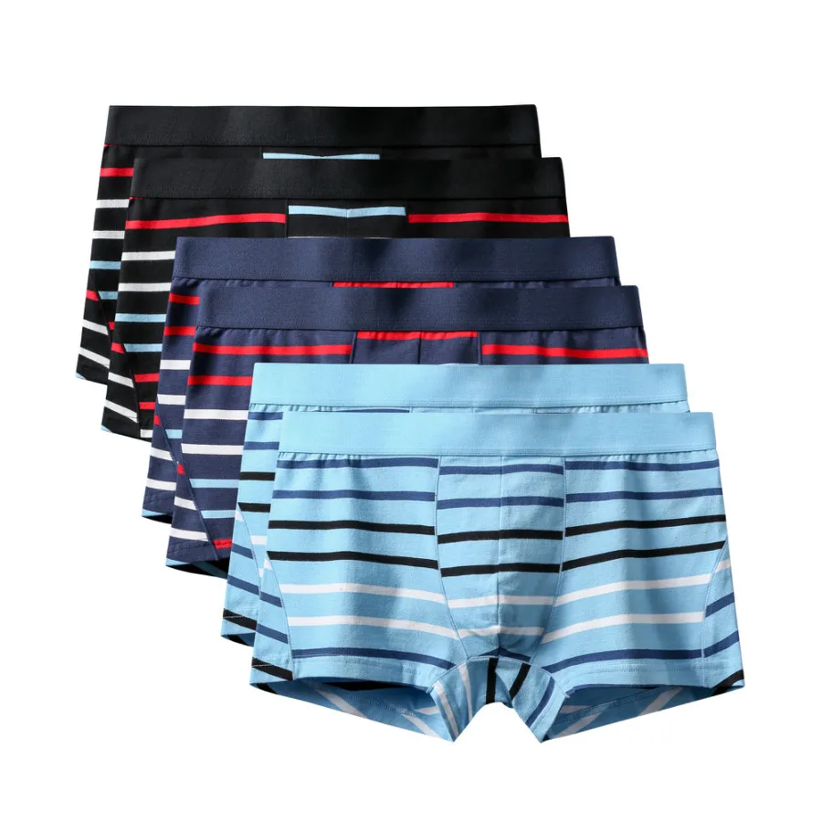 6Pcs A1473 Mix B33 6 шт./лот модные большие Размеры шорты-боксеры для мужчин трусы мужские трусы-боксеры из толстого хлопка мужские шорты Боксеры Нижнее белье скольжения боксер 3XL - Цвет: 6Pcs A1473 Mix B33