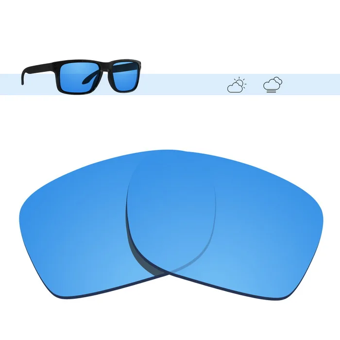HD Blue Glintbay поляризованные Сменные солнцезащитные очки линзы для Окли Холбрук-несколько вариантов - Цвет линз: HD Blue