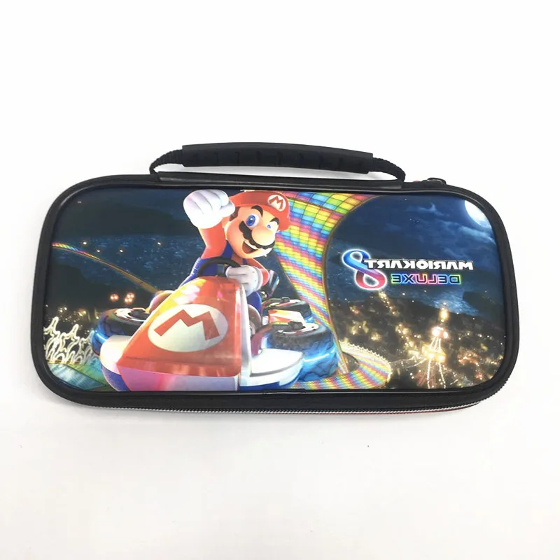 Сумка для хранения DQSDPJ Nintendo Switch Marios ПУ материал Защитный Водонепроницаемый синий