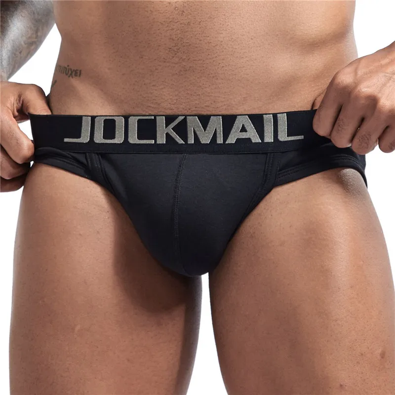 Трусы брифы JOCKMAIL мужские с карманом для пениса Брендовое нижнее белье геев