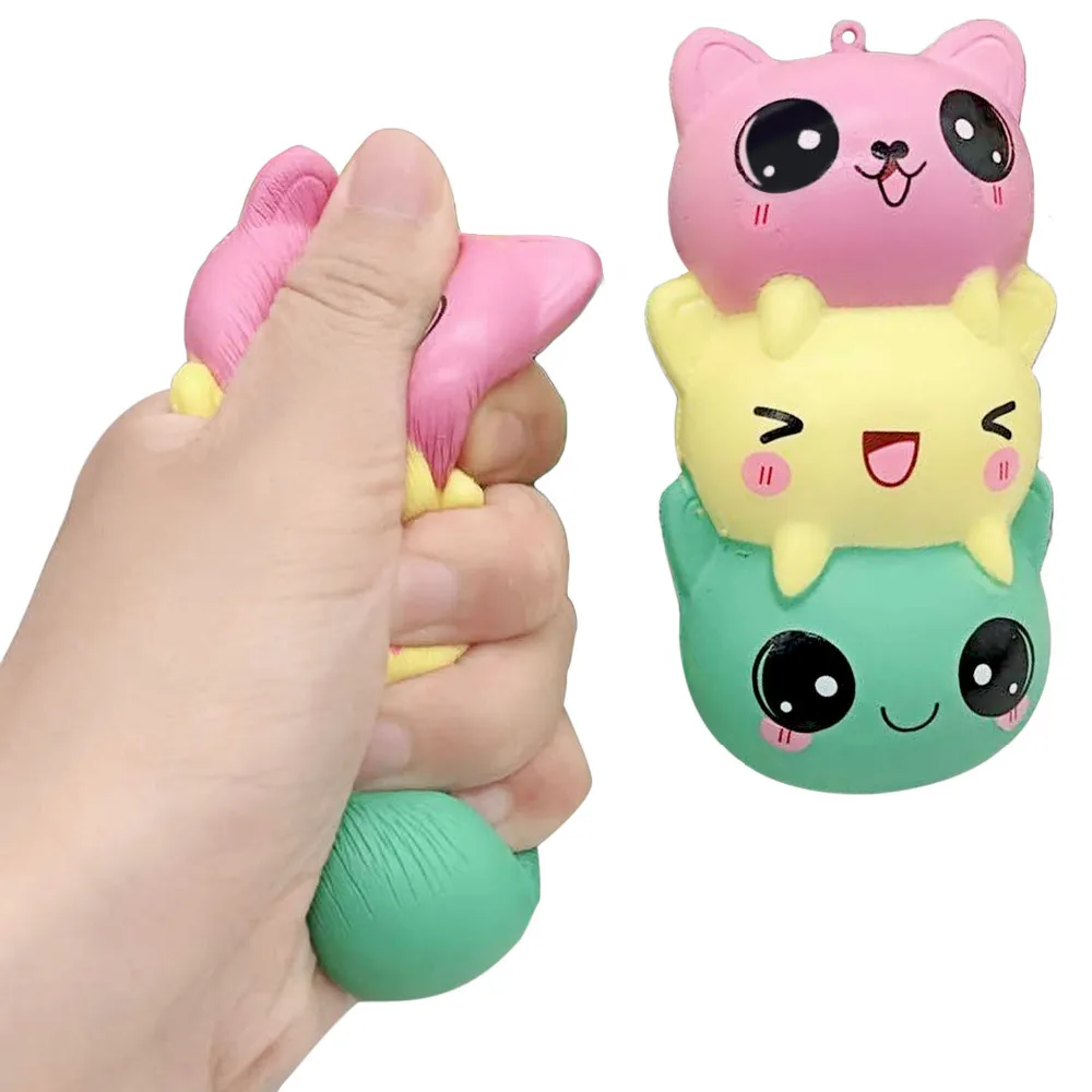 Besegad 11 5 см милый Kawaii Kitty панда Кот медведь сжимаемая игрушка медленно