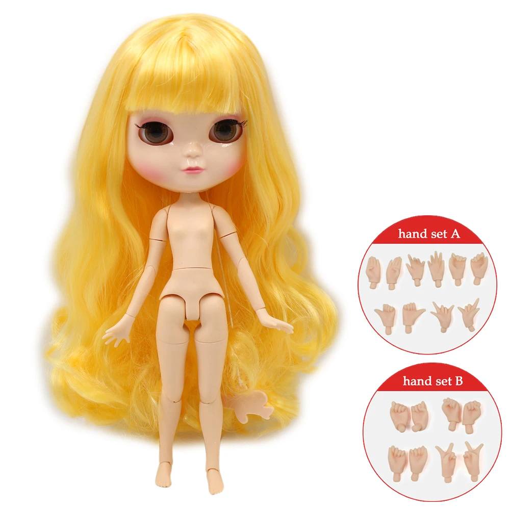 Кукла ICY 1/6 с маленькой грудью азон тело натуральная кожа желтые волосы