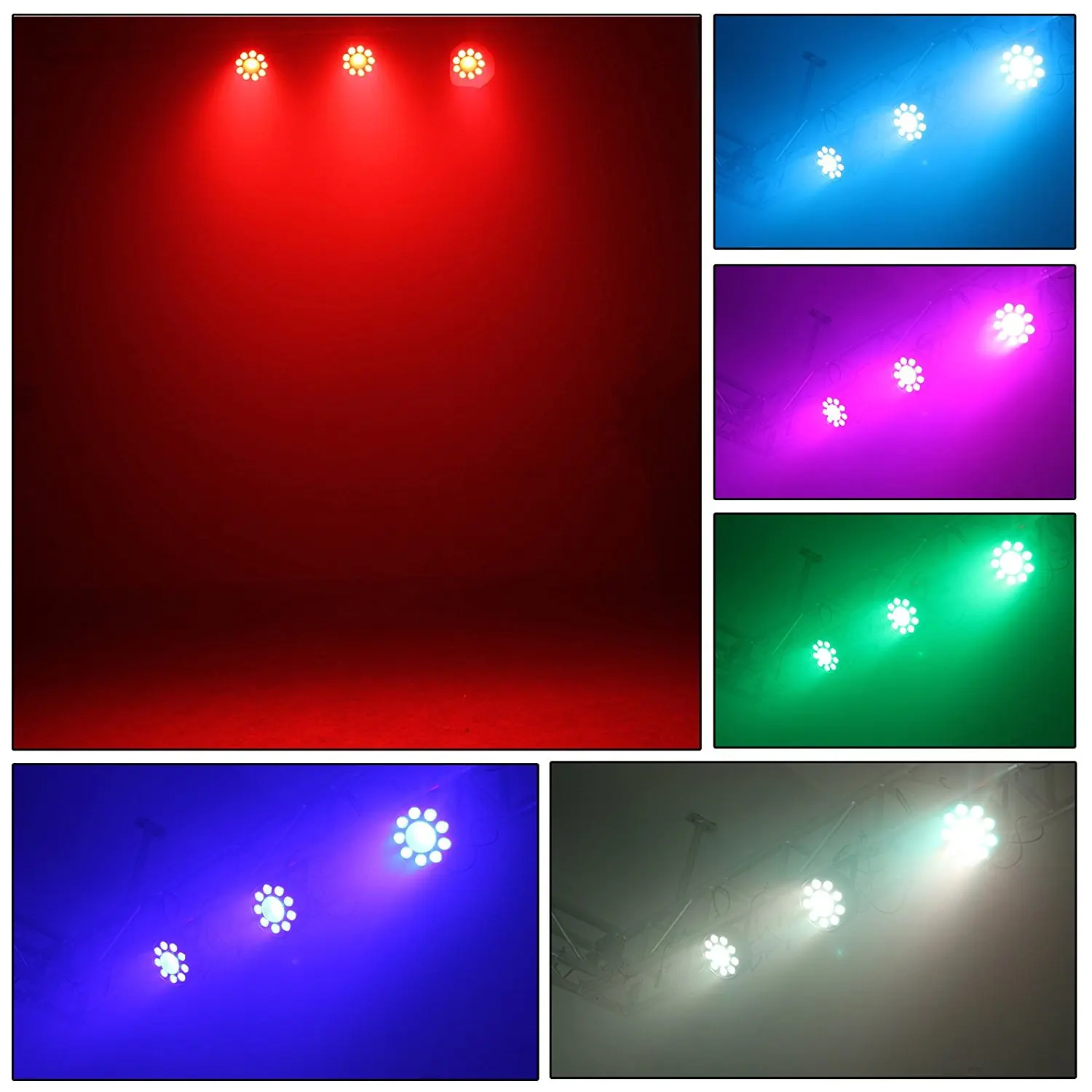 Светодиодный Uplight 10 RGB светодиодный DMX512 PAR сценическое освещение для свадьбы KTV DJ