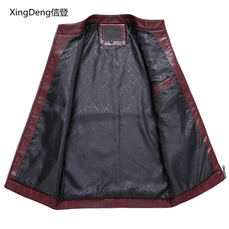 Мужская мотоциклетная куртка XingDeng однотонная деловая Повседневная бомбер 80s