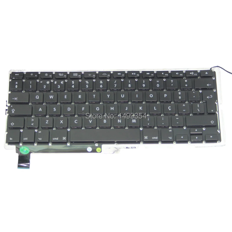 Подлинная A1286 португальский клавиатура с подсветкой для Apple Macbook Pro 15 ''A1286