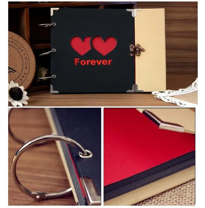 10 дюймовый Свадебный фотоальбом ручной работы винтажная фоторамка для