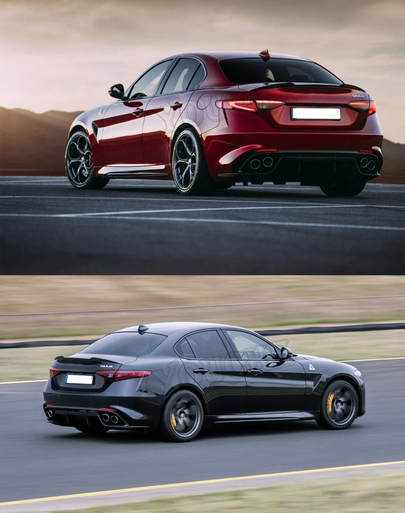 Углеродное волокно задний багажник спойлер для Alfa Romeo Giulia(952)-н 4-дверный седан OEM Стиль бампера v-стиля