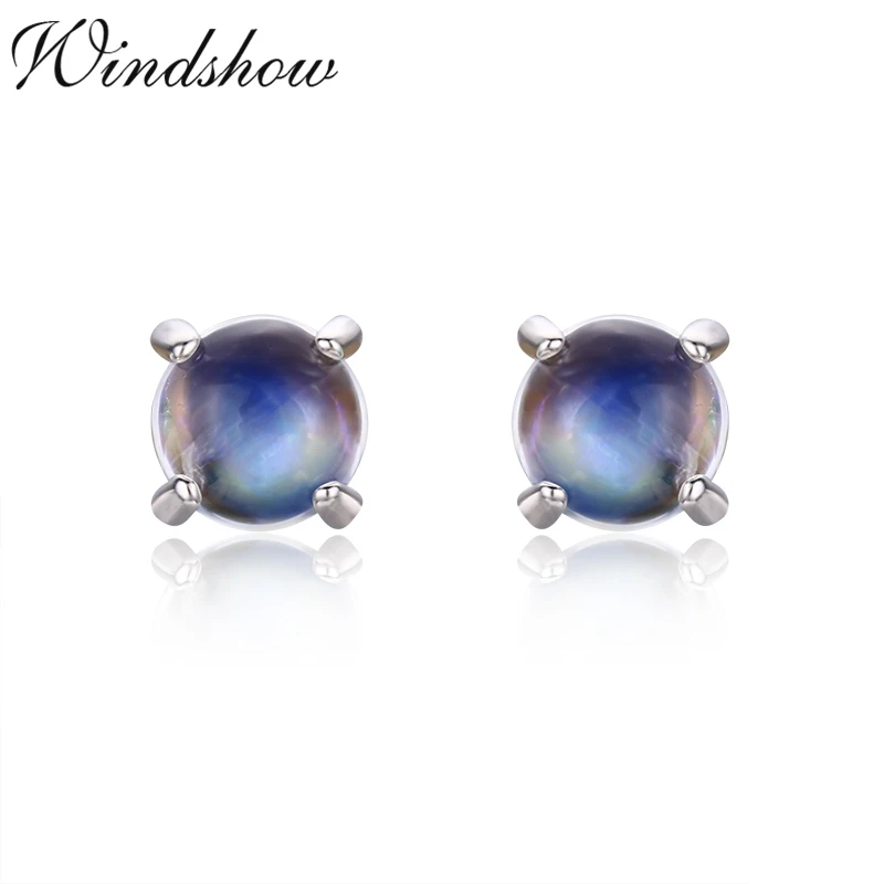 Серьги пусеты Orecchini Aros Arete Bijoux круглые из стерлингового серебра 925 пробы с