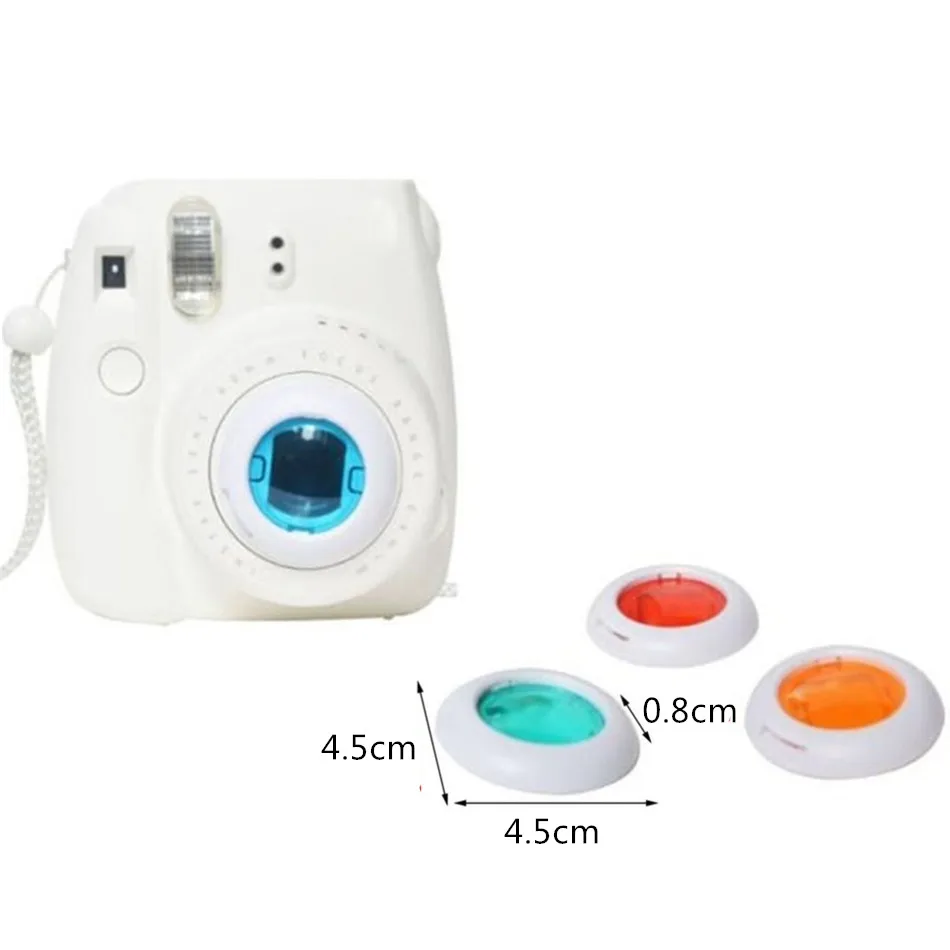4 шт. Цветной фильтр для объектива Fujifilm Instax Mini 7S 7 8 9 мгновенная съемка аксессуары