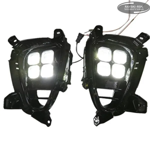 Четырехъядерный светодиодный противотуманный светильник DRL для Kia Sorento супер