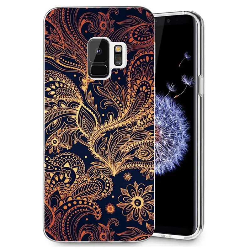 Мягкий чехол для Samsung Galaxy S9 S9Plus S8 Plus S7 edge Note 8 J320 J720 A3 A5 2016 2017 TPU с изображением