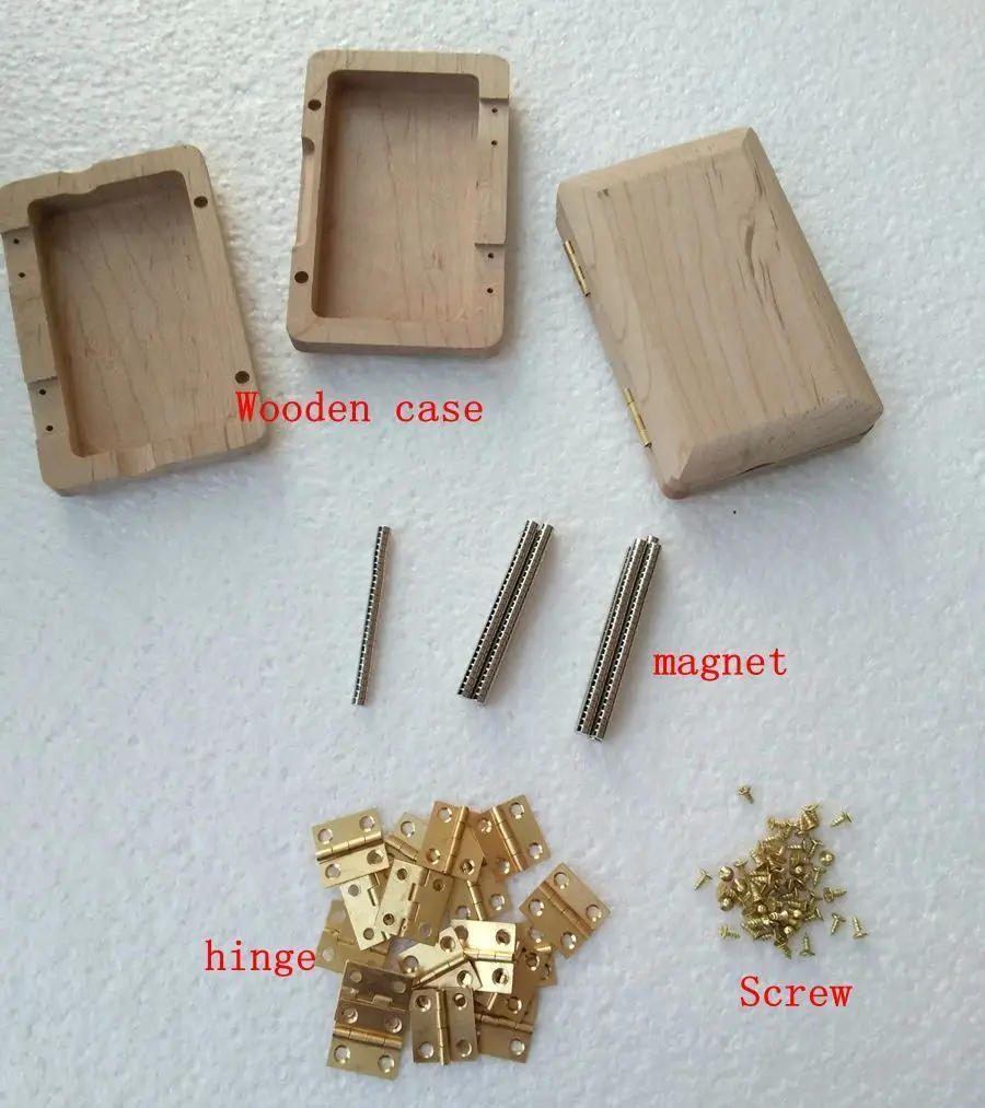 

100pcs Unfinished maple Wooden oboe reeds case +parts