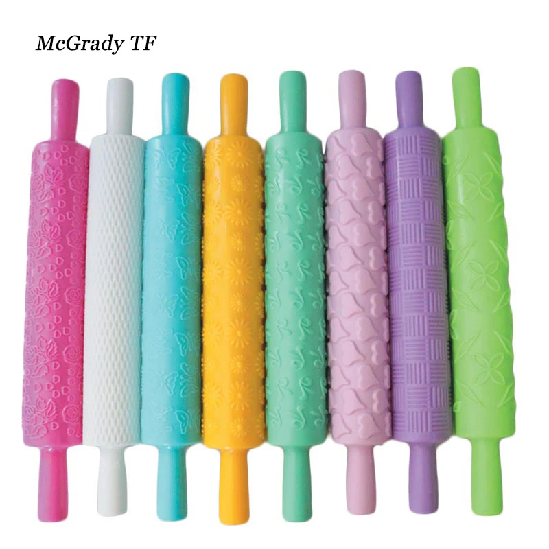 8 шт./компл. красочные пластиковые рельефные текстурированные узорчатые помадные