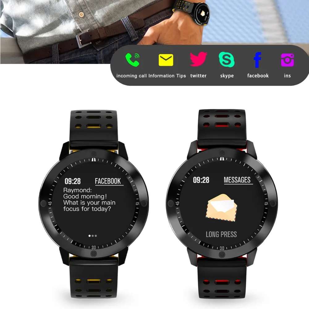 Volemer CF58 Смарт часы relogio intelige закаленное стекло активности фитнес трекер