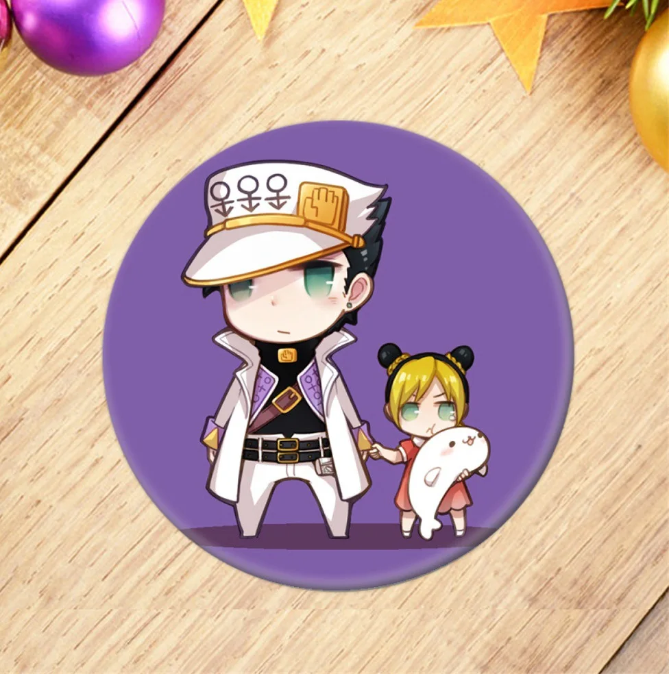 23 Японское аниме Jojos Необычные Приключения бейдж с дисплеем мода мультфильм фигура броши булавки ювелирные изделия аксессуары - Окраска металла: 23