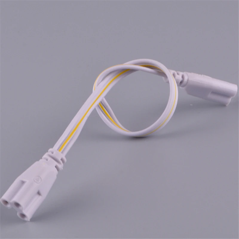 

10pcs 30cm 3pin LED Tube Connector Three-phase T5 T8 Led Lamp Lighting Connecting Double-end Cable Wire