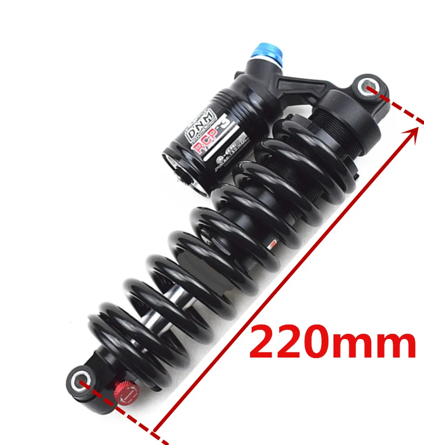 220mm DNM, RCP3-2, 165-265 мм, горный велосипед, MTB, прочный, ebike, металлическая задняя подвеска, амортизатор, горный амортизатор, амортизатор ударов, Электрический мотор, велосипед - Цвет: 220mm