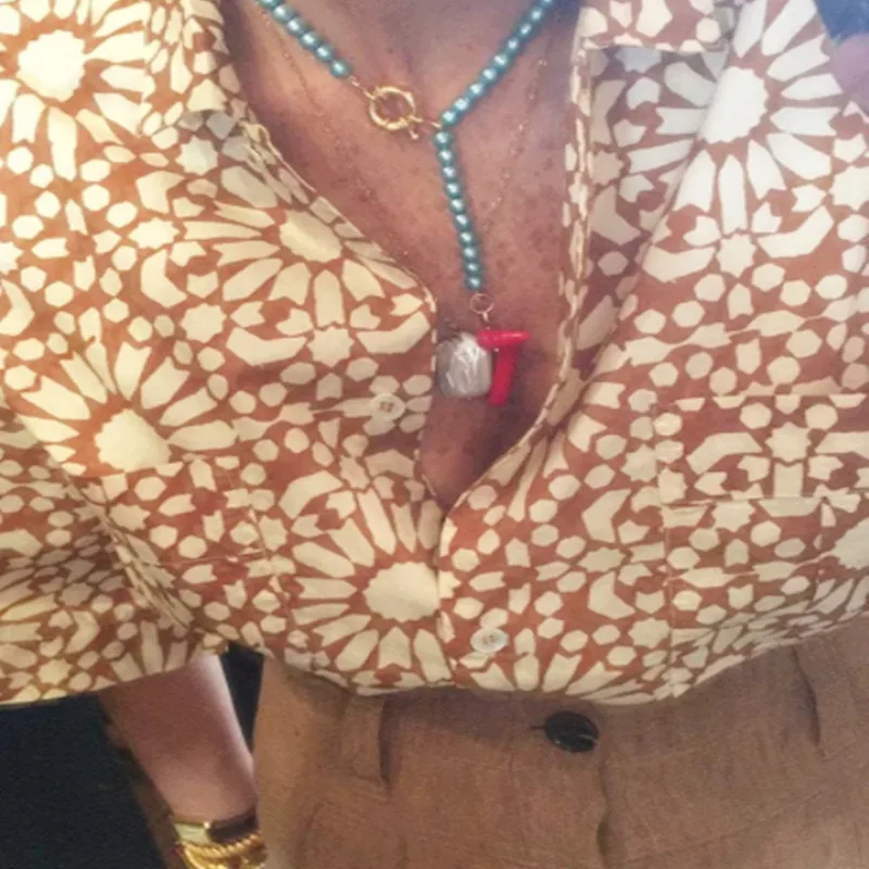 Колье Boho lariat en perles bleues et pendentif corail красная Коралловая подвеска ожерелья слоистые женские массивные Чокеры ожерелья