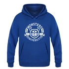 Рюкзак с изображением университета монстров, Логотип Прохладный толстовки, новинка Для мужчин 2018 Для мужчин с капюшоном флисовый пуловер с капюшоном