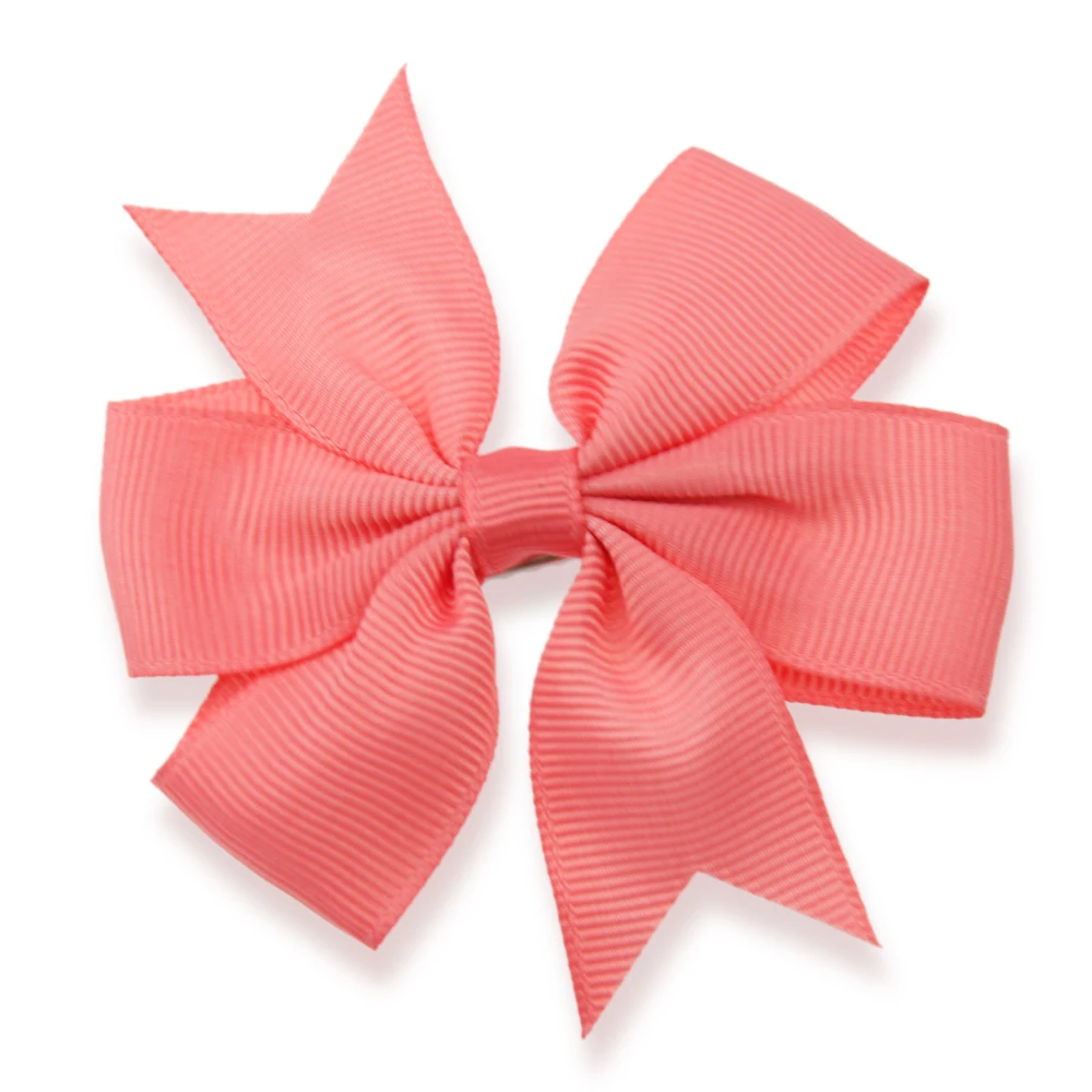 

2017 newborn Grosgrain Ribbon hair Bow WITH Clip Girls' Boutique PinWheel Hair Clip Kids Hair Accessories 40 Colors40pcs/LOT