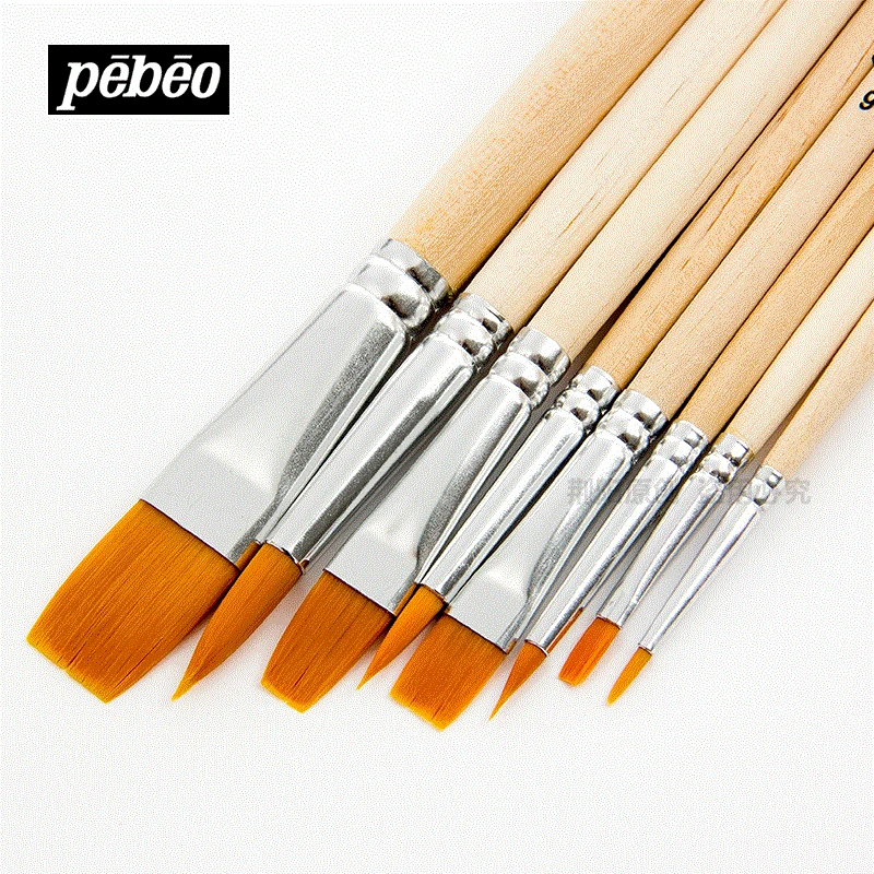 Pebeo 950250C нейлоновые кисти для рисования акварель acroleic картина маслом Краска пик