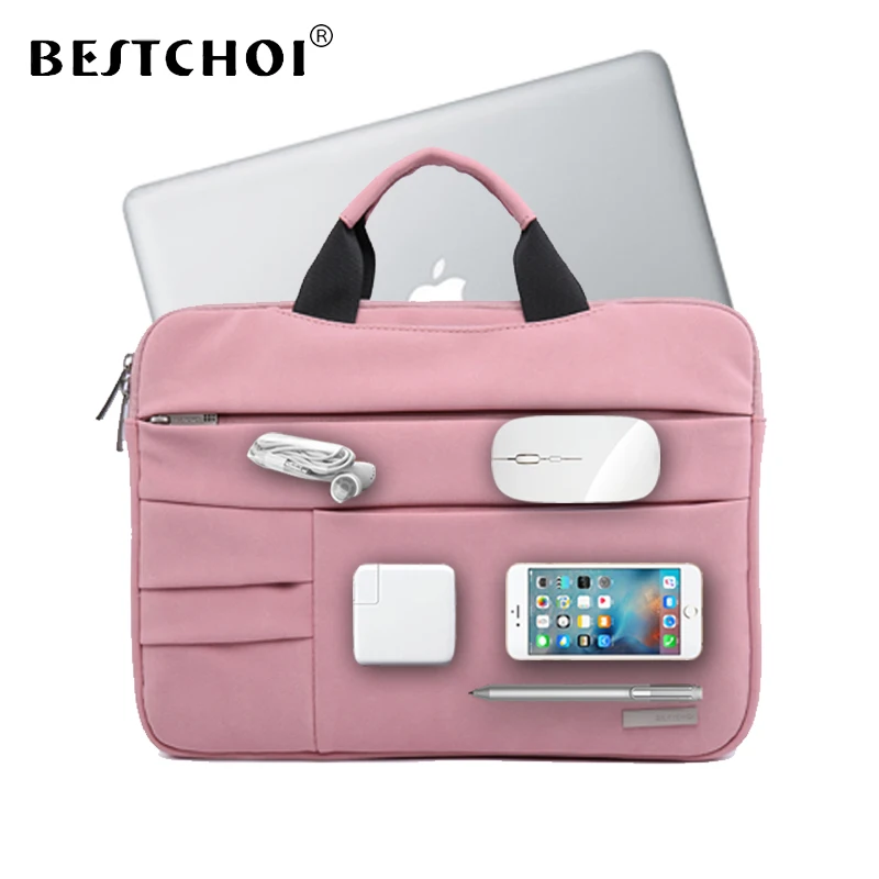 Сумка для ноутбука BESTCHOI с несколькими карманами Macbook Air 13 рукава Pro Чехол Mac book 3 14 1