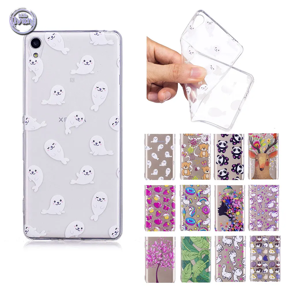 Case Suit For Sony Xperia XA Dual Tuba F3111 F3112 F3116 Soft Cartoon Phone Cover F 3111 3112 3116 Silicon Damping Coque |