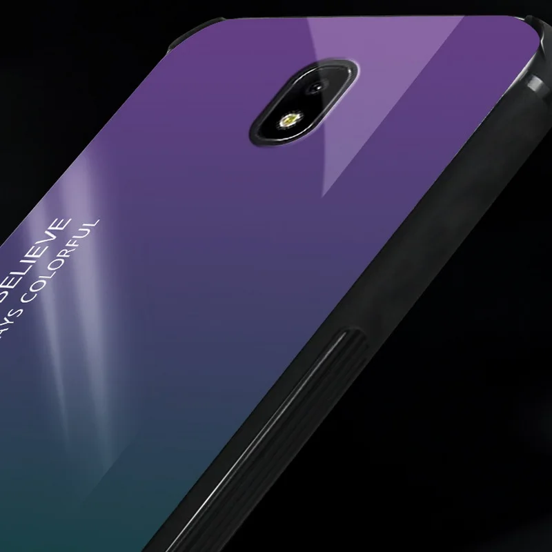 Чехол для samsung A7 A9 A6s A6 A8 плюс градиент закалённое Защитное стекло для Galaxy J6 J4 плюс J8 J2 Pro J3 J5 J7 Prime