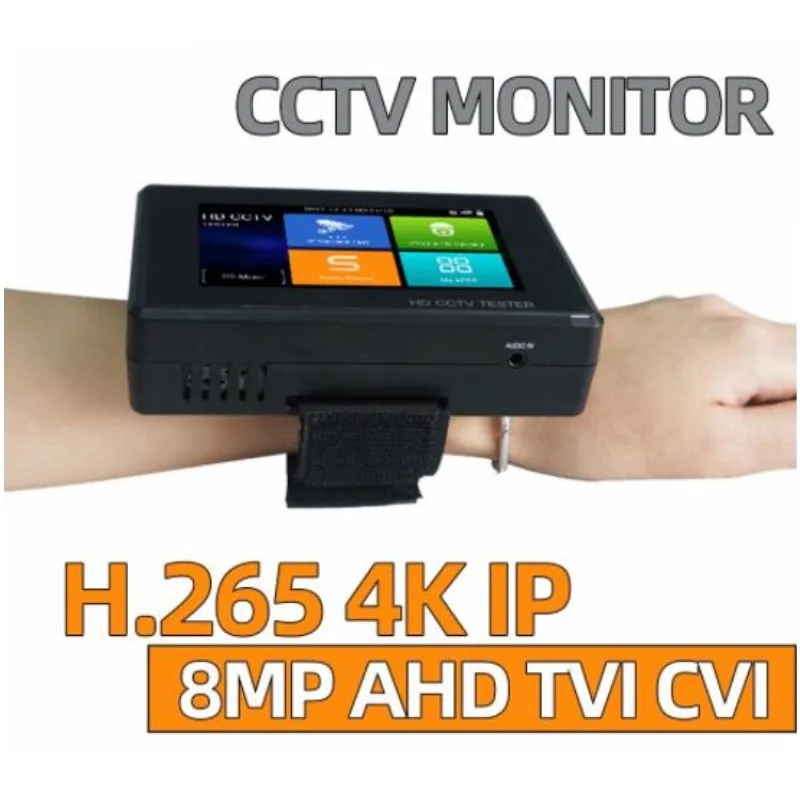 8 мегапиксельная камера видеонаблюдения 4 0 дюйма HD 4K H.265 IP CVI TVI AHD CVBS|Монитор и