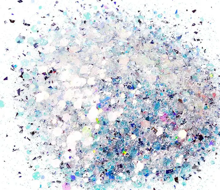 color 3 50 грамм-1 сумка(микс) голографический Единорог Dandruff зеркало хлопья гвоздь Искусство блеск ногтей Блеск переливающийся блеск/блестки/ - Цвет: color 3