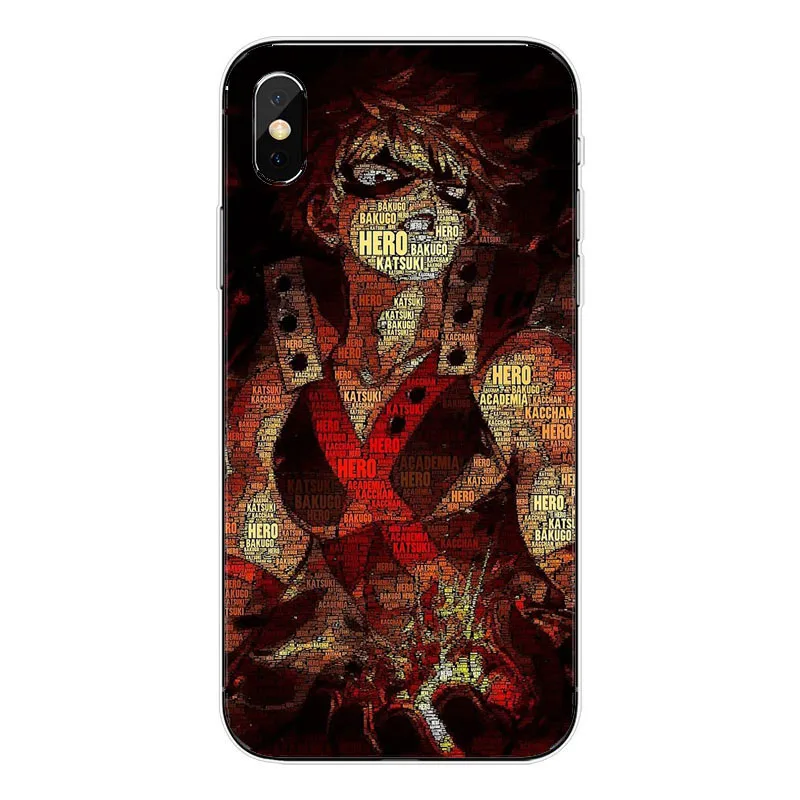 TPU O meu Heroi Academy аниме Coque Telefone Da Tampa Do чехол для корпуса Para O iPhone Da Apple XS MAX XR X 8 Plus 7 alem de 5 6 Coque - Цвет: TPU