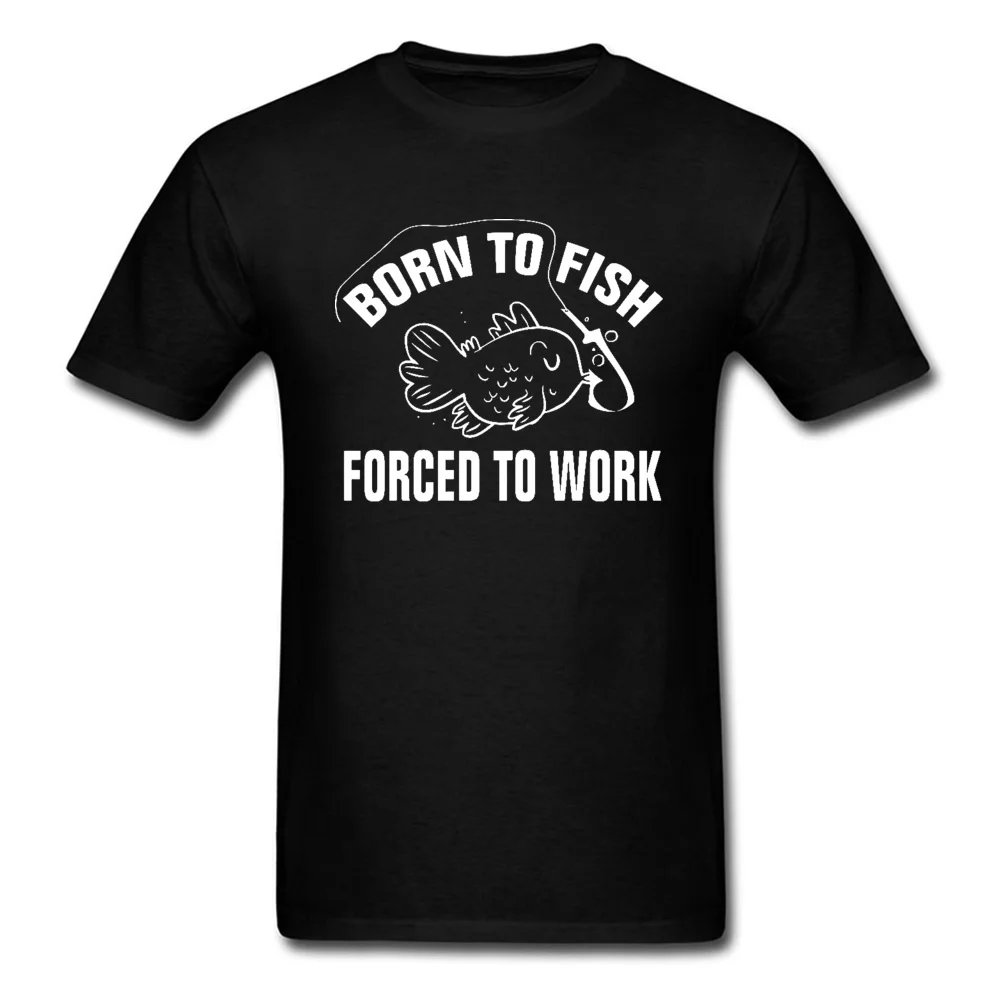 3D Рыба отец футболки Born to Fish forced Work Мужская футболка горячая Распродажа круглый