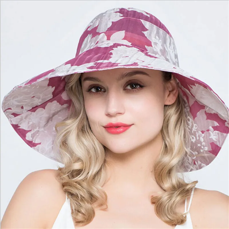 Xthree женская летняя шляпа складная пляжная для девочки Панама Женская дышащая