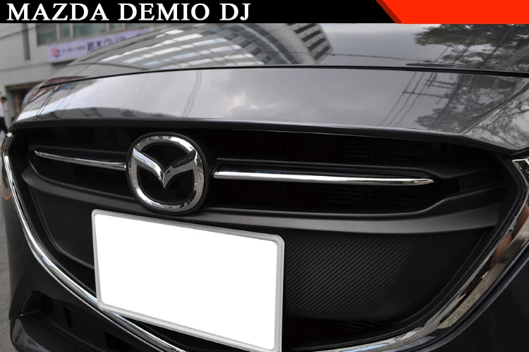 Хромированная передняя решетка гриль крышка отделка молдинг для Mazda 2 Demio DJ DL мазда2 хэтчбек седан аксессуары Стайлинг