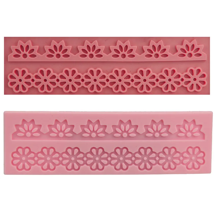 

Flower & Snowflake Lace Silicone Fondant Soap 3D Cake Mold Cupcake Jelly Candy Chocolate Decoration Baking Tool Moulds FQ1870