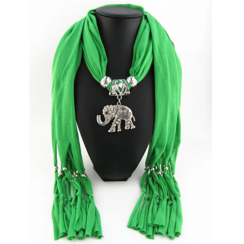 Женские шарфы RUNMEIFA красивые украшения из сплава со слоном | Аксессуары для одежды
