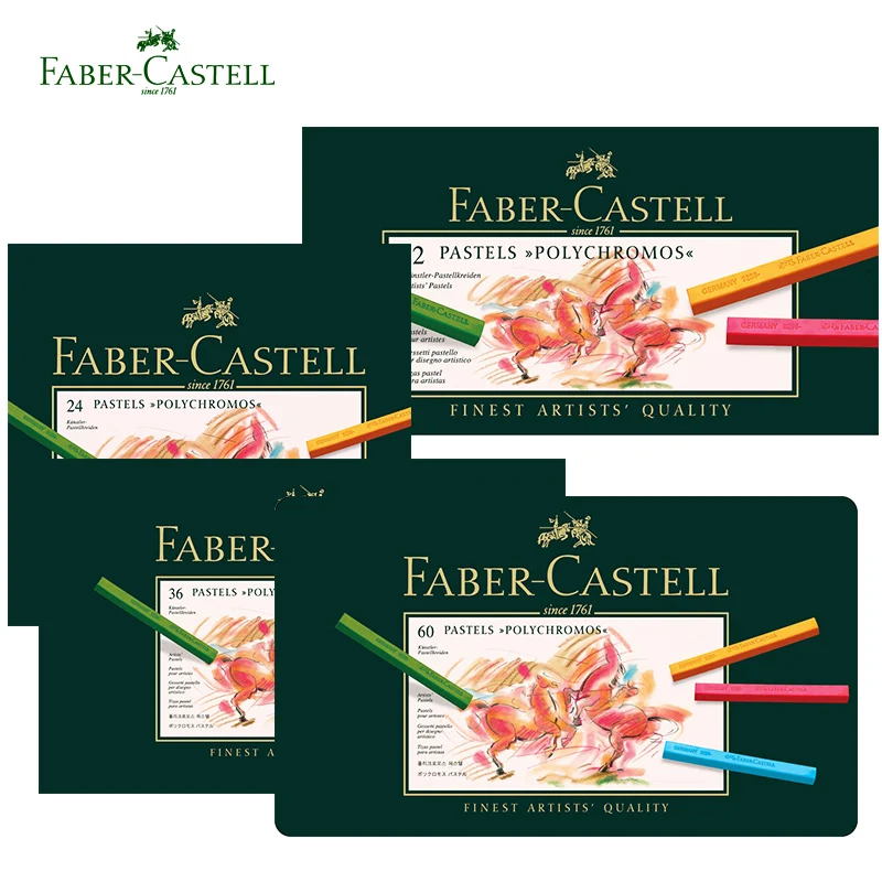 Пастельные карандаши Faber Castell 12/24/36/60 цветов полихромовые нетоксичные