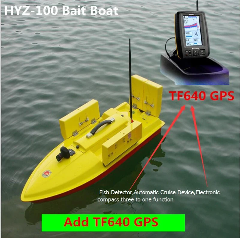 

Intelligent Large Remote Contorl Fishing Boat 100CM 2.4G 500M 7KG Load 4 Bait Well 4 Lines RC Bait Boat Add GPS Fish Detector