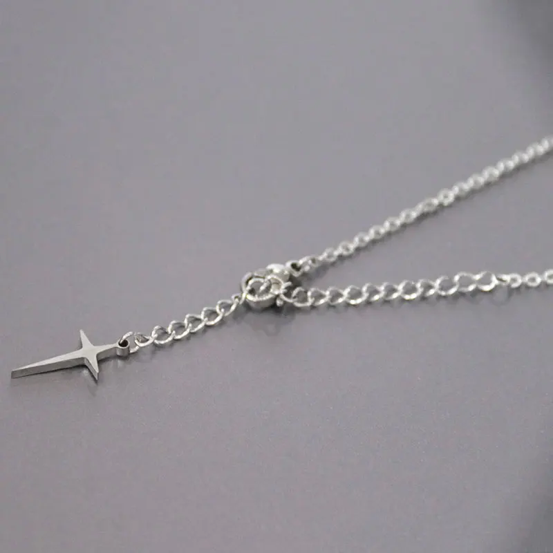 1 Pc Tiny Cross Spark Stainless Steel Anklet Ankle Bracelets Foot Bracelet Fashion Sandals Jewelry Accessories For Women | Украшения и