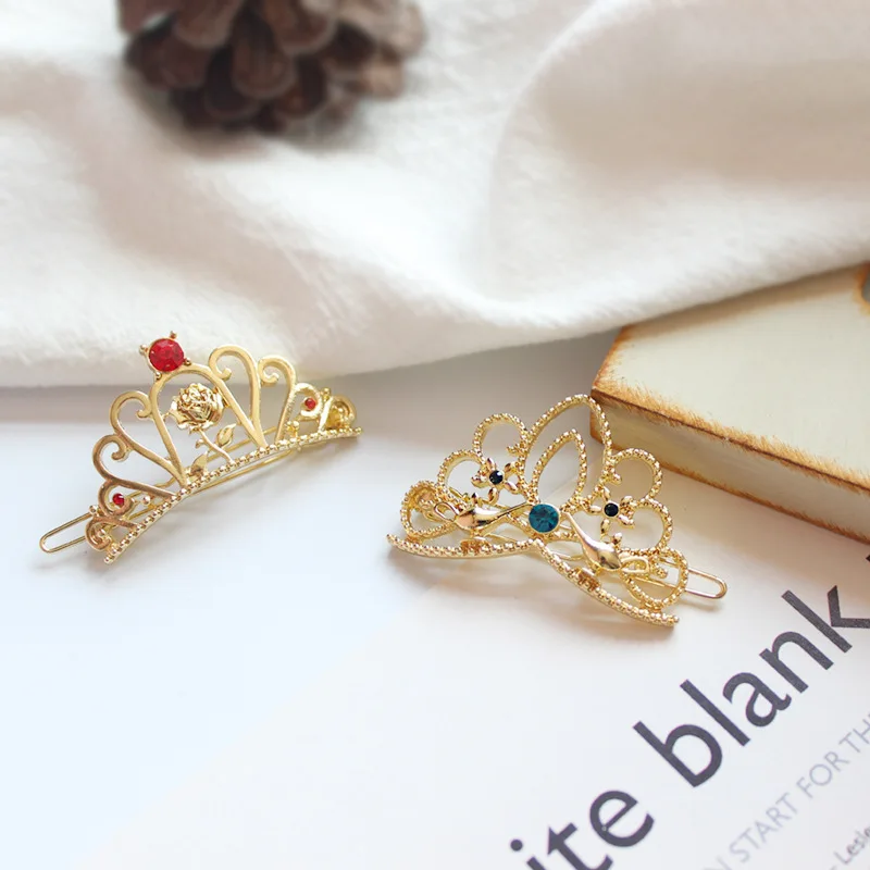 Мода Корона со стразами украшения для волос диадемы Кристалл Princess Crown дети