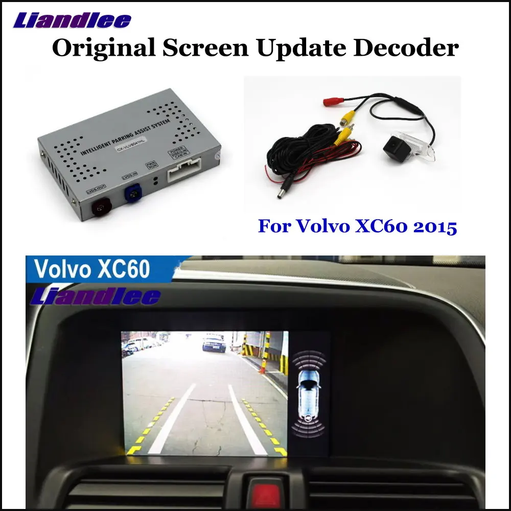 HD камера заднего вида для парковки Volvo XC60 2015 задний вид декодер камеры аксессуары