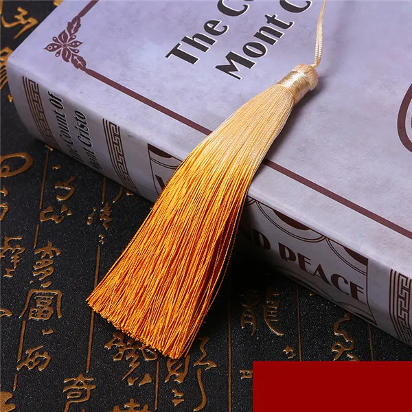 Yellow 2 шт./пакет китайский узел кисточкой градиент Цвет "сделай сам" Книга ремесла характеристикой на китайском языке подарок шторы Костюмы ювелирные изделия кулон 26 см - Цвет: Yellow