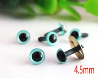 60pcslot 4 5mm pearl blue color animal eyes safety colorfull toy eyes