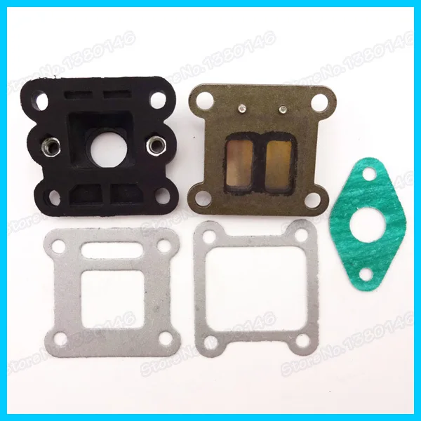 Тростниковый клапан и впускной коллектор прокладки 47cc 49cc 2-тактный Мини Мото ATV