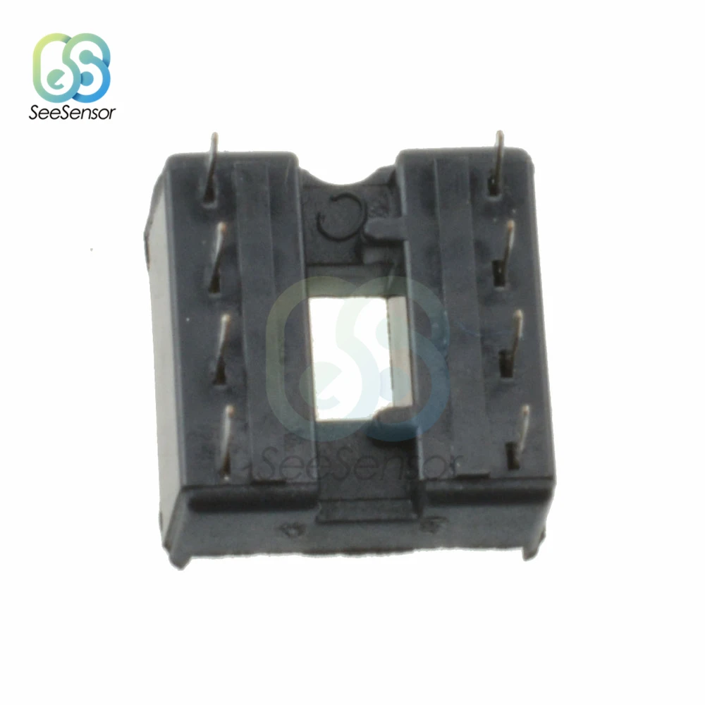 10 шт./лот 2 54 мм 8 Pin DIP 8DIP IC Socket Adapter паяльный Тип коннектор|Соединители| |