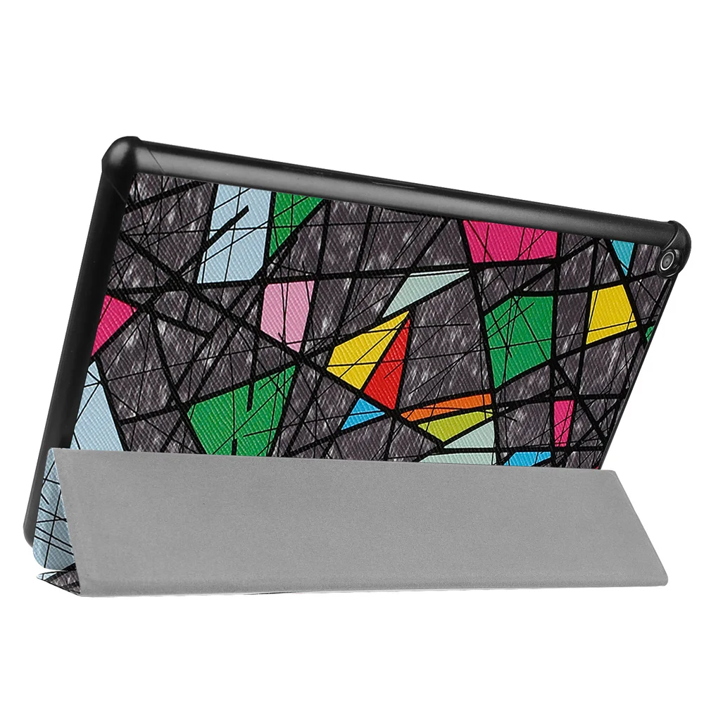 10.1'' Painted pattern Suede Leather Cases for Amazon Fire HD 10 2017 Tablet Case Kickstand PC Back Cover Smart Wake up Shell |